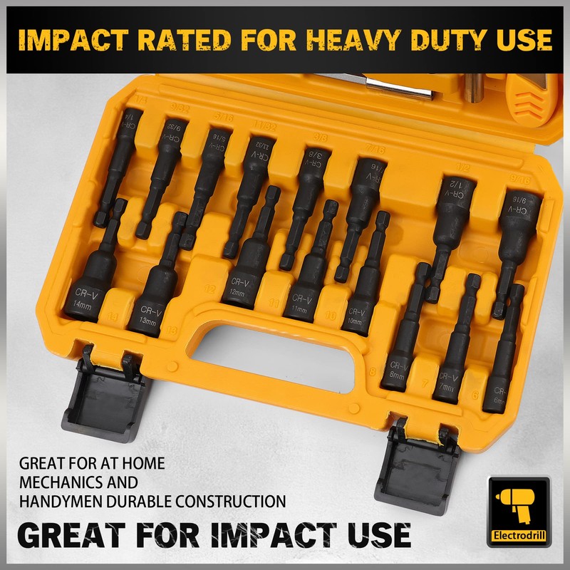 ELEAD 47-Piece Magnetic Nut Driver & Screwdriver Bit Set -