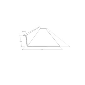 Beam Lighting 21” L-Shape Under Cabinet Light Cover Replacement | White Ribbed Acrylic Diffuser | 20-7/8” Length x 2-7/8” Width x 1” Height (Please Check The Size is Correct Before Ordering)