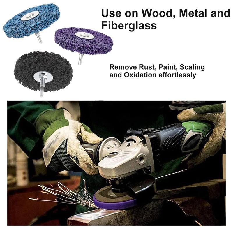 ROSYLEVE 6 Piece CSD Disc Set 100 mm CBS Sanding