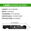 ILONPA (3) Lawn Mower Medium Lift Blades Set for Husqvarna