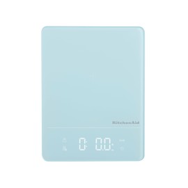 KitchenAid KQ913MW Digital Waterproof (IPx7) Kitchen and Food Scale, LED readout, 11 Pound Max Capacity, Mineral Water