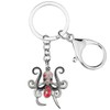 Enamel Alloy Cute Octopus Keychain Ocean Keyrings For Women Girls
