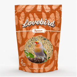 Mycelium Premium Lovebird Feed – Organic, Non-GMO, High Nutritional Value Bird Food for Lovebirds, Sourced from Local USA Farms, Sustainable Farming, 5 lbs