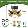 Raheem Hose Splitter 2 Way 3/4 Inch with Garden Hose