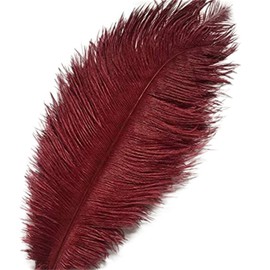 Crenze 10pcs Ostrich Feathers 12-14inch(30-35cm) for Home Wedding Decoration Offers 10 Colors