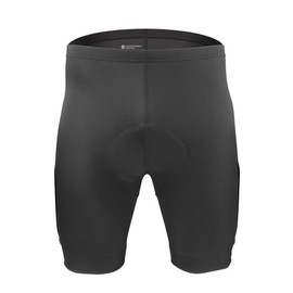 Aero Tech All Day Cycling Shorts with Reflective Side Pockets (Medium, Black)