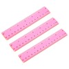 Ruler 6 Inch, 3 Pack Ruler Set Plastic Straight Ruler