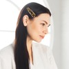 Mabor 4 Pieces Leopard Print Hair Clips Women 2 Styles