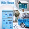 JarThenaAMCS 6Pcs Snowflake Car Decals Blue-White Xmas Snowflake Vinyl Decals