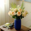UKELER Artificial Roses 4 Pcs Real Touch Artificial Flowers Champagne