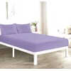 Fitted Bed Sheet With FREE Pillow Case Poly Cotton LILAC