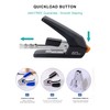 Deli Effortless Heavy Duty Stapler, One Touch Stapling, Easy to