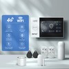 LWOHSI Wireless Home Alarm System with LCD Touch Screen,Smart Home