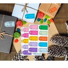 Happy Mother's Day to and from Gift Tag Stickers,2.5x1.2 Inch Bright Colors All Occasions Gift Wrapping Labels for Party Favors Marking,10 Colors,500 Pcs