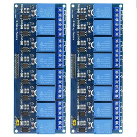 BGTXINGI 2Pcs 8 Channel Relay Module With the light coupling 12V Relay Expansion Plate Load Controlled Relay Switch Module Supports AVR/51/PIC Relay Control Module