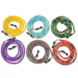 Eyglajdd Glasses Chain for Women, 6 colours mix