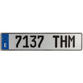 Spain European License Plate - Random Characters