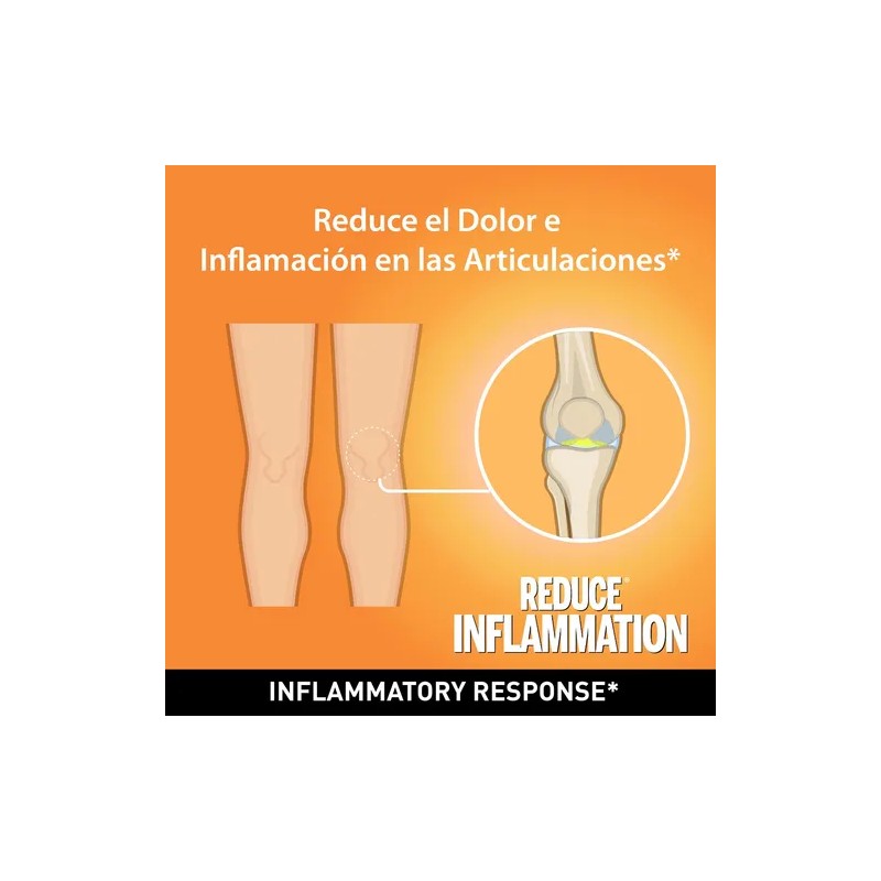 Reduce Inflamation® Suplemento Para Desinflamar Con Cúrcuma, 120 cápsulas Sin
