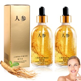 Ginseng-Serum, 2 Stück Ginseng Anti Wrinkle Serum, Ginseng Polypeptide Anti-Ageing Essence, Ginseng Essence, Ginseng Serum, Anti-Falten-Ginseng-Serum Gesichtspflege für Alle Hauttypen