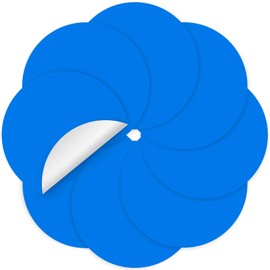 Colorful Dry Erase Dots Circles Whiteboard Marker Removable Stickers Spots Wall Decals for School Classroom Teachers Students Table & Desk Blue, 8 Pack