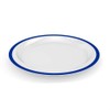 Ornamin Flat Plate Diameter 26 cm Blue Melamine Edge (Model