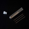 PZRT 4pcs Sewing Needles Container Transparent Plastic Needle Storage Container