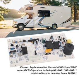 Norcold 621991 621991001 Refrigerator Power Circuit Board for Norcold N61X N81X N610 N611 N810 N811 DC 12V Refrigerator Power Supply Circuit Board RV Refrigerator Control Board