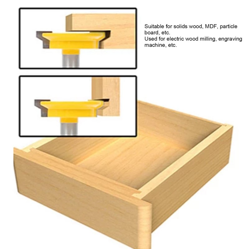 Drawer Front Joint Router Bit Drawer Corner Lock Milling Cutter