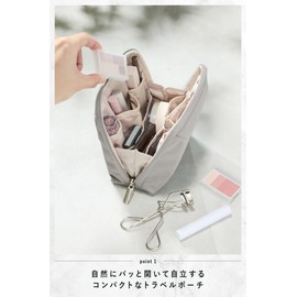 【Amazon.co.jp限定】Kokuyo Travel Pouch BIZRACK Medium Size Gray AMBG-BR210M