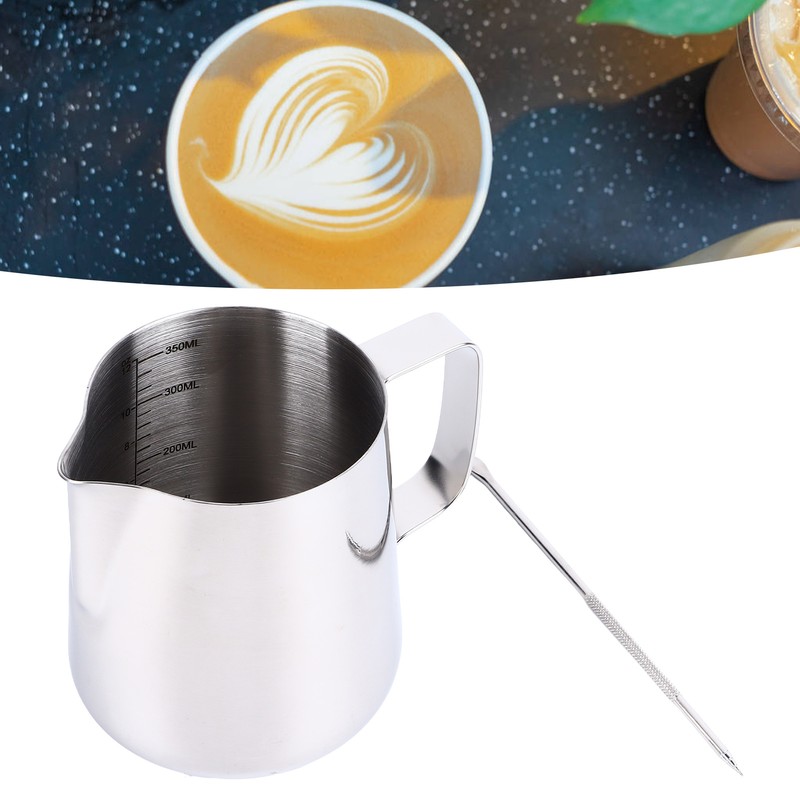 Milk Frothing Pitcher 350ml 304 Stainless Steel Milk Jug Coffee