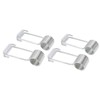 4 Pcs Spring Hinge Door Closer 2CM Stainless Steel Self