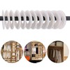 Upstore 20 White Clothes Rack Dividers Round Hangers Closet Dividers