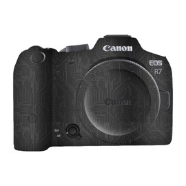 kakotopa Camera Body Protective Skin Compatible with EOS R7,Full Coverage Anti-Scratch Decorative Wrap Film,Precision Cut,Easy to Apply,Removable Sticker (Circuit Board Black)