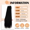 Crochet Box Braids 40 Inch 140 Strands Goddess Box Braid
