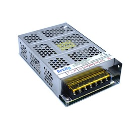 Arcity 5V 12V 24V Output Switching Power Supply Unit Adjustable for Video Multi Games Machine Console Cocktail CCTV Computer DIY Horizontal New(+5V/8A +12V/8A +24V/3A)