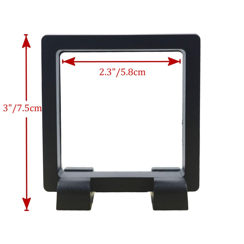 Challenge Coin Holder, Single Coin Display Case, 3D Floating Clear