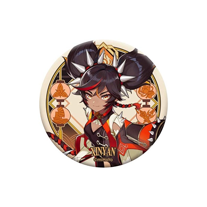 Haragami Rizuki Port Series Character Can Badge Spicy Flame