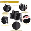 VIPERADE PL3 EDC Leather Sheath for Belt,Multitool Sheath with Velcro