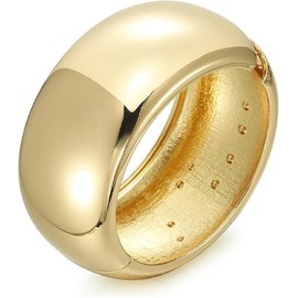 Chunky Gold Bangle Bracelets for Women Trendy Wide Chunky Cuff Bracelets Hammered Irregular Wrist Cuff Wrap Bracelet (Golden, One Size)