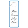 GRAPHICS & MORE Please Remove Your Shoes Elegant Plastic Door