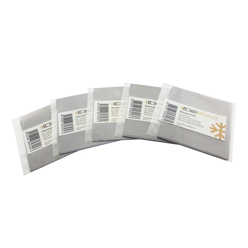 EC360® Bronze 8W/mK Thermal Pad (100 x 100 x 1.0