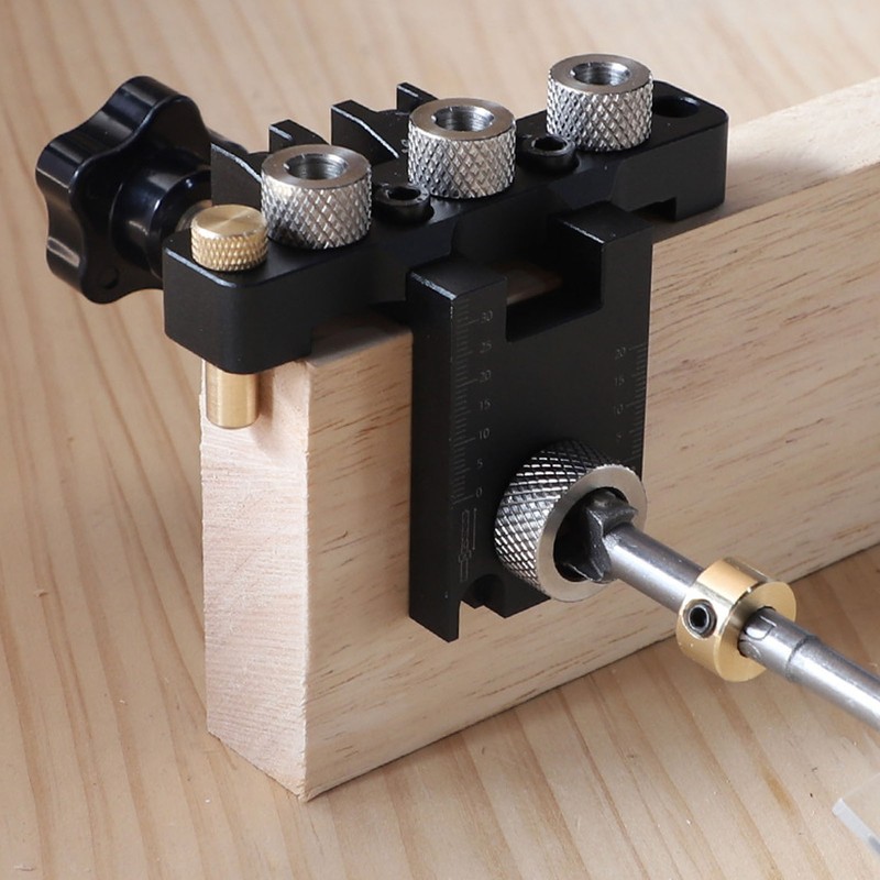 Dowel Jig Quick Precise Positioning Hole Drill Locator Aluminum Alloy