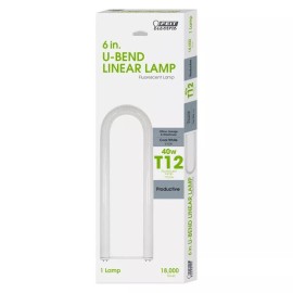 Feit Electric CASE OF (6) Feit Electric F40CWX/U6 40W  T12 U-Bend Fluorescent Buls G13