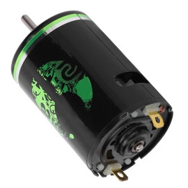 RC Motor Fit, 540 Brushed Motor Small Heat Green with Connection Cable for RC Car for 1/14 RC Car(27T 16800RPM 2.7A 1700g)