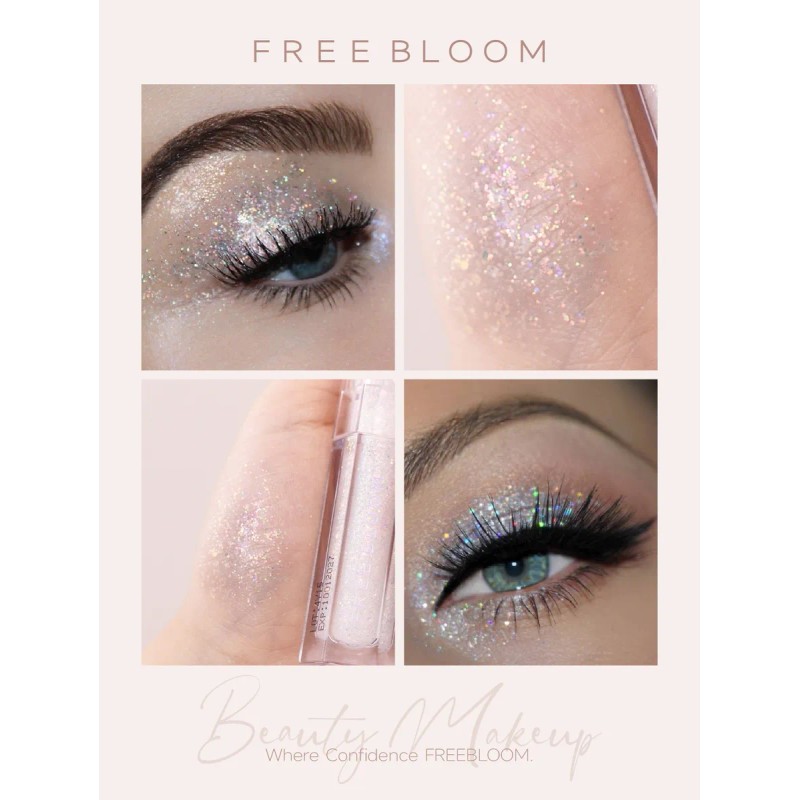 Sombra Líquida De Freebloom Glitter Color De La Sombra Eye