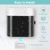 GFWARE Toothbrush Holder Toothpaste Dispenser Wall Mounted with Cover, 4