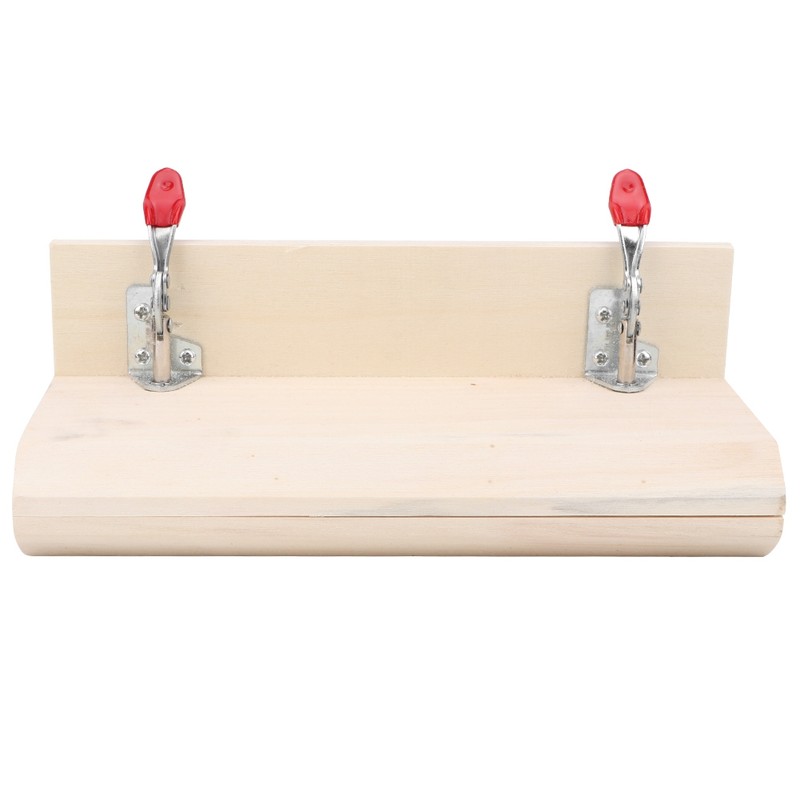 HandStitched Sewing Horizontal Leathercraft Wooden Table Clamp Stitching Tool for