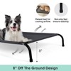 SIEMOUR 50" Lx32 Wx8 H Cooling Elevated Dog Bed for