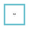 Quadratischer Bilderrahmen, 15,2 x 15,2 cm, mit Passepartout oder 15,2