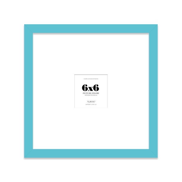 Quadratischer Bilderrahmen, 15,2 x 15,2 cm, mit Passepartout oder 15,2